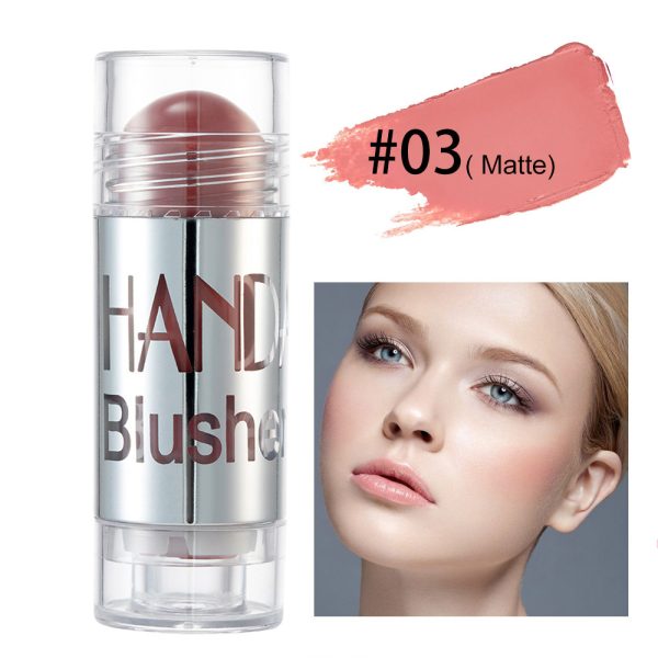Cheek Blusher Shimmer Blush Stick Face Makeup Highlighter Bronzer Contour Cream Long-lasting Facial Make Up Cosmetics - Image 8