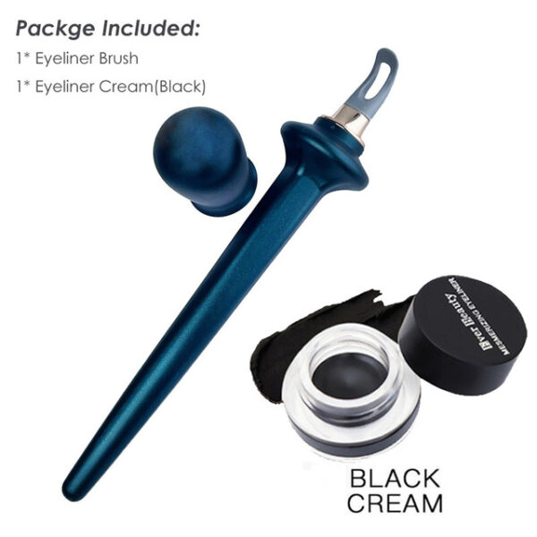 No-Skip Eyeliner Reusable Silicone Eyeliner Guide Tools Eyeliner Gel Pencil Set - Image 7