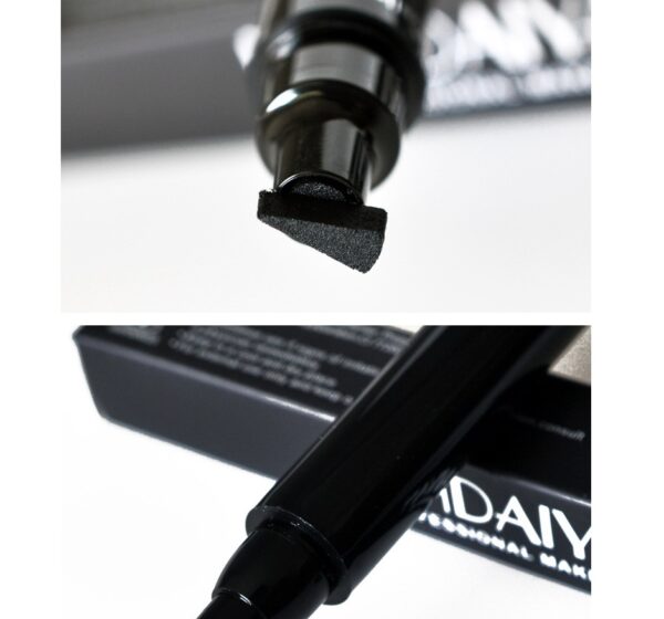 Double-headed seal eyeliner Triangle seal eyeliner 2-in-1 waterproof eyeliner - Image 2