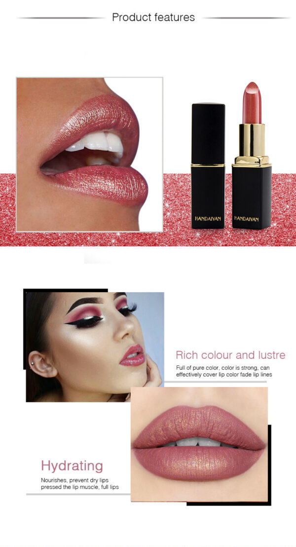 Matte Shiny Metallic Lipstick - Image 5