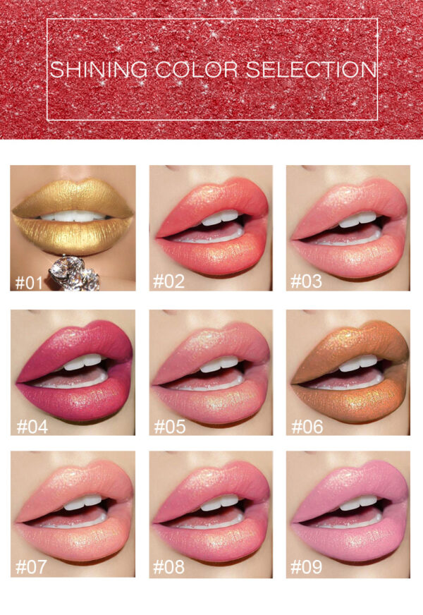 Matte Shiny Metallic Lipstick - Image 8