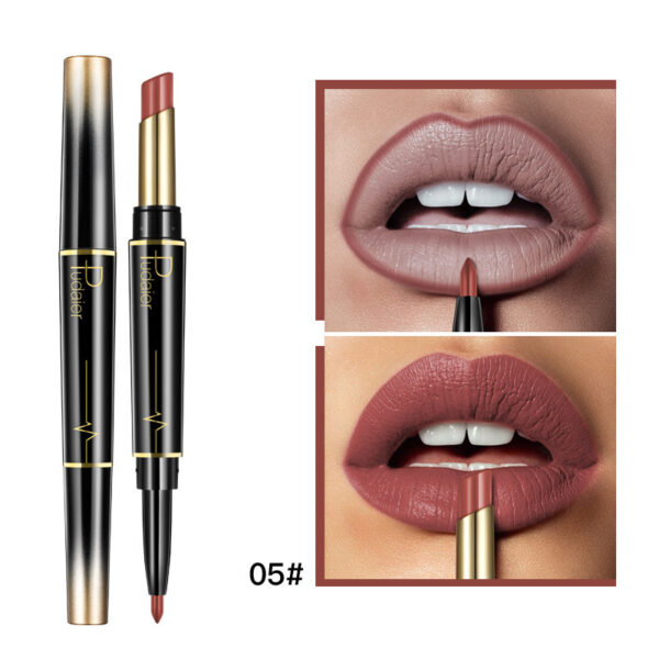 Matte Double-headed Lipstick Lip Liner Lip Lacquer - Image 6