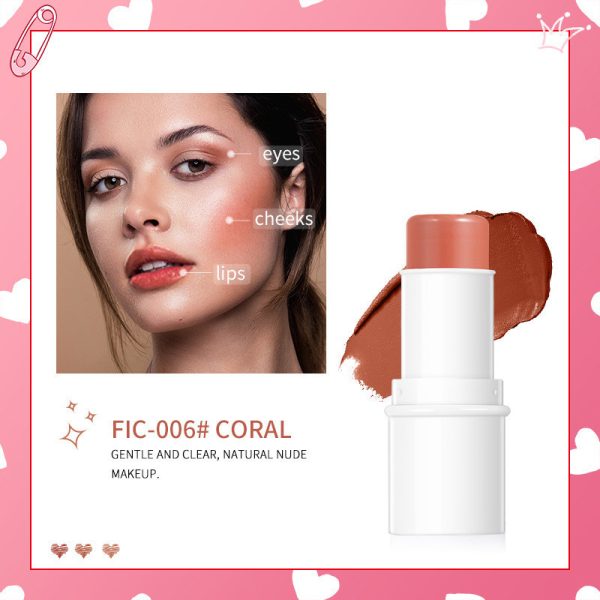 Highlighter Pen Face Concealer Contouring Bronzer Brighten 3D Contour Makeup And 3 In 1 Blush Eyeshadow Lipstick Stick - Image 3