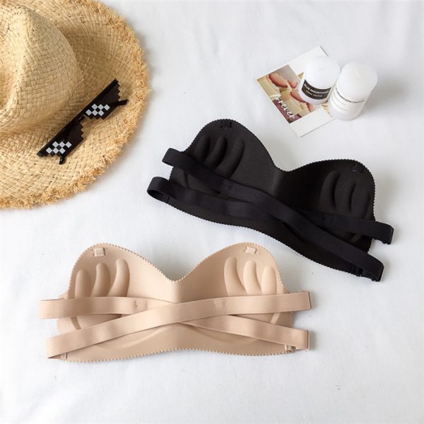 Invisible Strapless Gathered Bra - Image 6