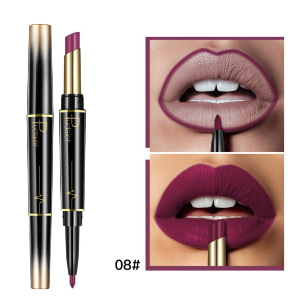 Matte Double-headed Lipstick Lip Liner Lip Lacquer - Image 9