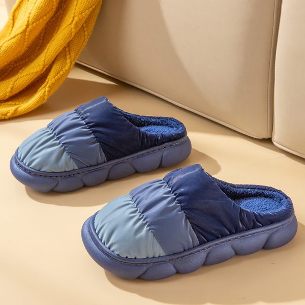 Gradient Slippers Plush Winter Shoes Women House Bedroom Slippers - Image 10
