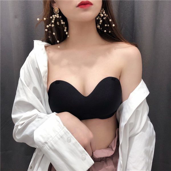 Invisible Strapless Gathered Bra - Image 5