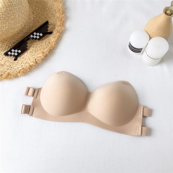 Invisible Strapless Gathered Bra - Image 10