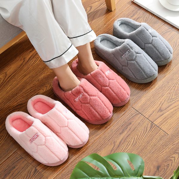 Unisex Slippers Cozy Plush House Slippers Warm Winter Slippers Indoor - Image 2