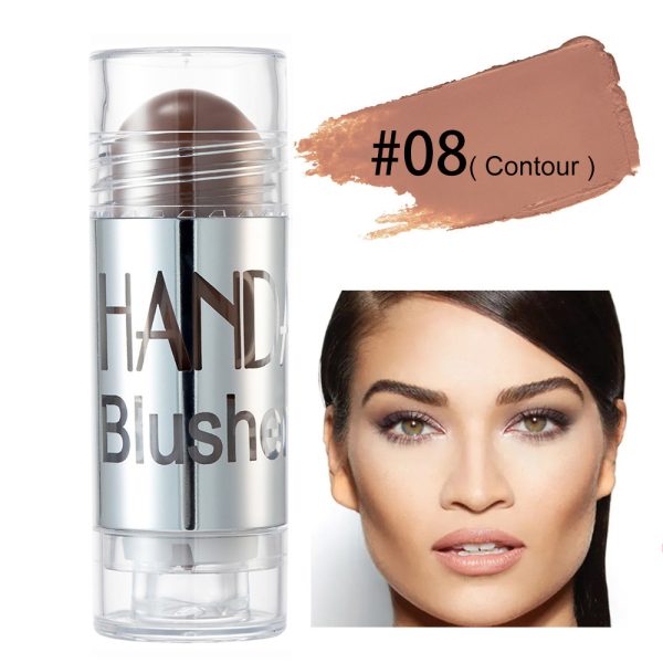Cheek Blusher Shimmer Blush Stick Face Makeup Highlighter Bronzer Contour Cream Long-lasting Facial Make Up Cosmetics - Image 6