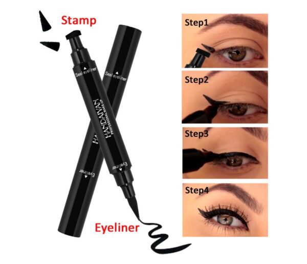 Double-headed seal eyeliner Triangle seal eyeliner 2-in-1 waterproof eyeliner - Image 4