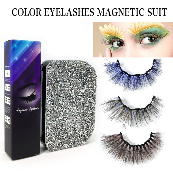 Color False Eyelash Magnetic Eyelash Liquid Set Magnet False - Image 5