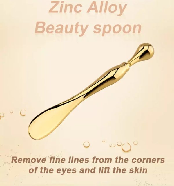 Eye Cream Stick Roller For Face Metal Spatula Puff Applicator Eye Cream Massager Facial Cream Massage Sticks Eye Metal Makeup Spatula Eye Wand 10cm - Image 8