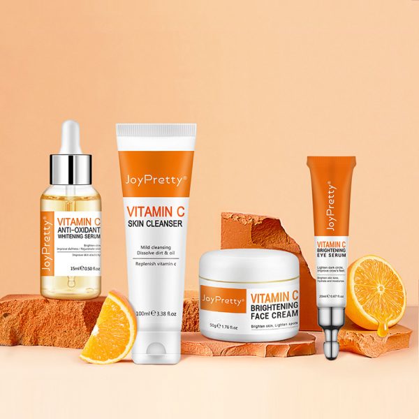Vitamin C Cream Skin Brightening Set Hydration And Moisturizing 5-Piece Face Set - Image 9