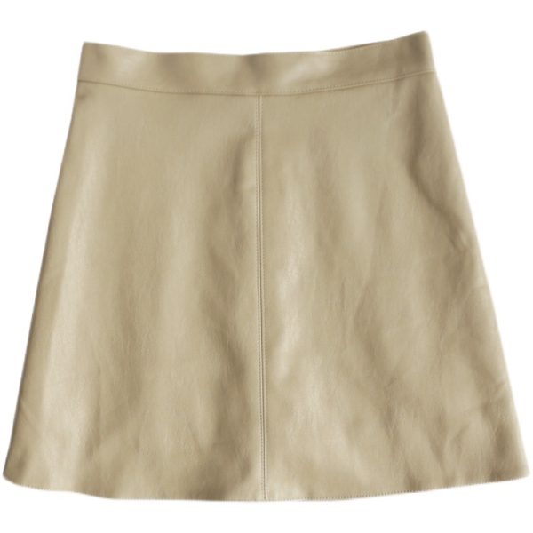 High Waist Leather Skirt - Image 5