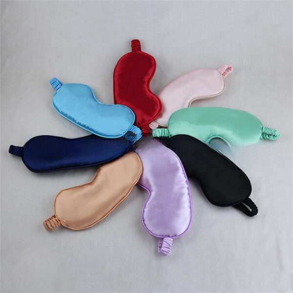 Double-sided Silk Eye Mask Mulberry Silk Eye Mask Sleep Shading Breathable Amazon Eye Mask Multicolor Spot Wholesale - Image 5