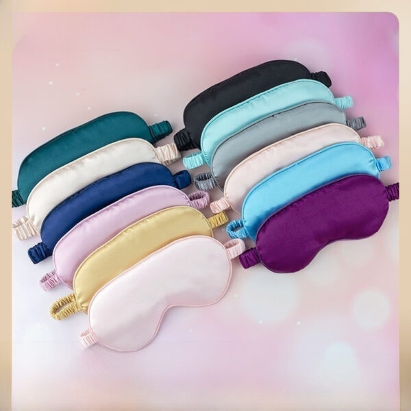 Double-sided Silk Eye Mask Mulberry Silk Eye Mask Sleep Shading Breathable Amazon Eye Mask Multicolor Spot Wholesale